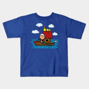 Cute Vintage Retro Sailor Cartoon Mashup Parody Kids T-Shirt